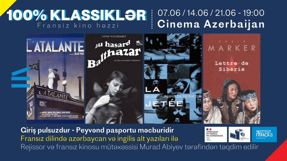 “Azərbaycan sinema” kinoteatrında Fransa istehsalı olan iki film nümayiş olunacaq