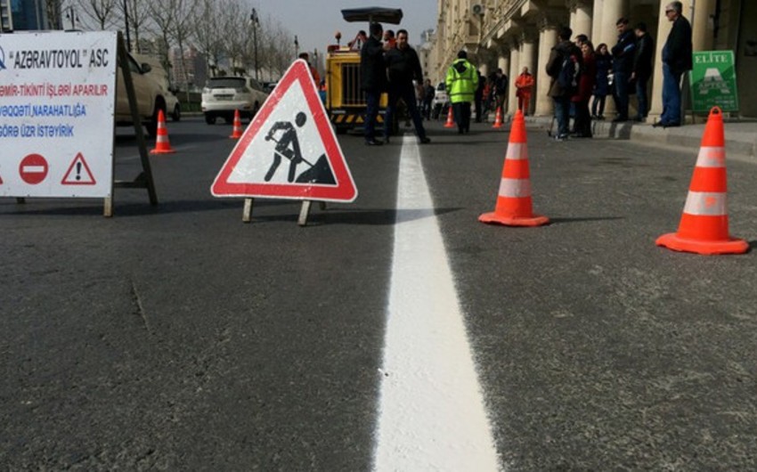 Bakının Mətbuat prospektində hərəkət müvəqqəti məhdudlaşdırılacaq