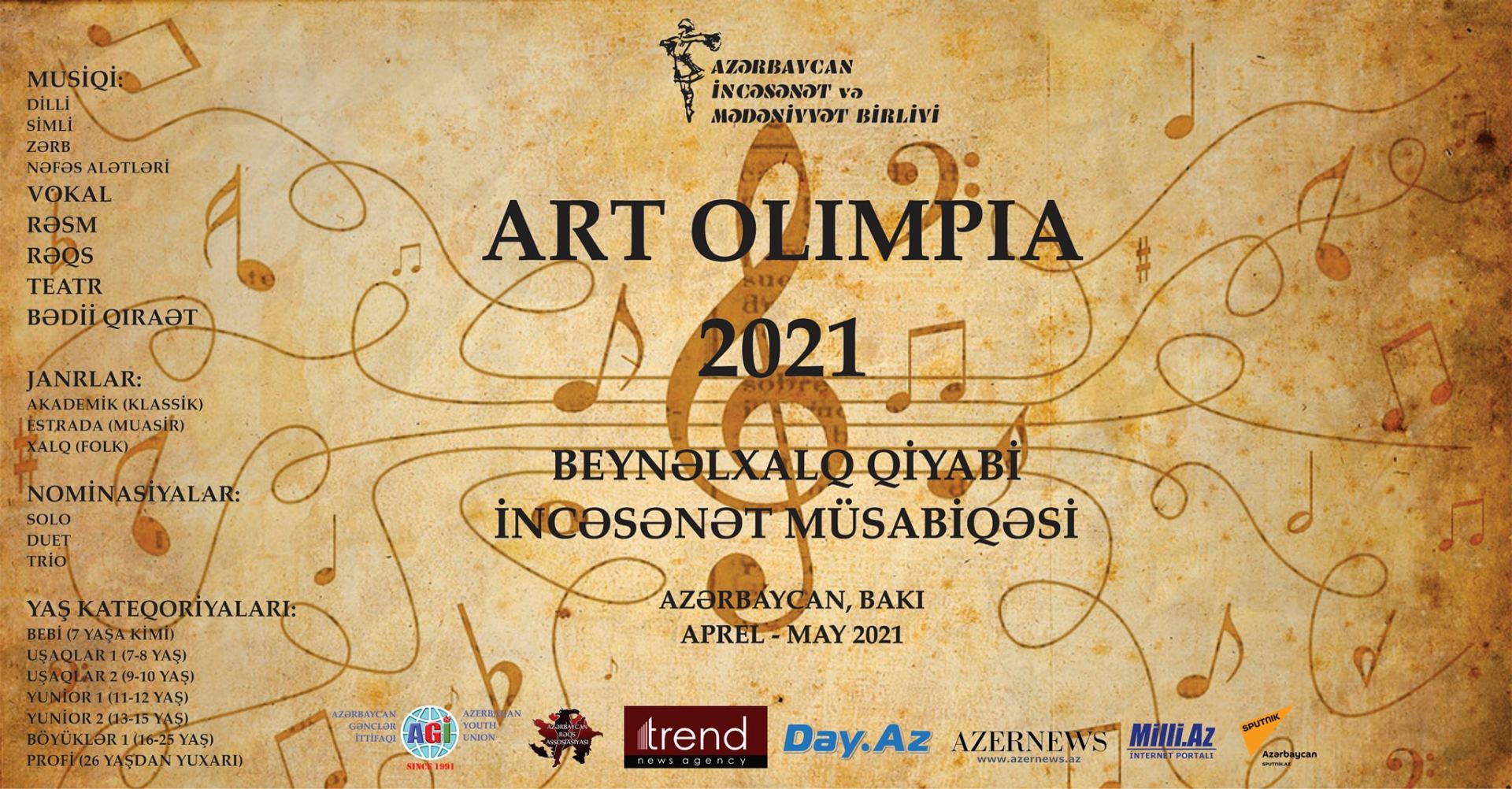 Baku to host Olimpia-2021 Art Contest