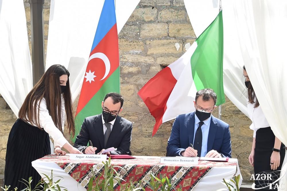 Icherisheher Reserve, Italy`s Matera Municipality sign friendship treaty