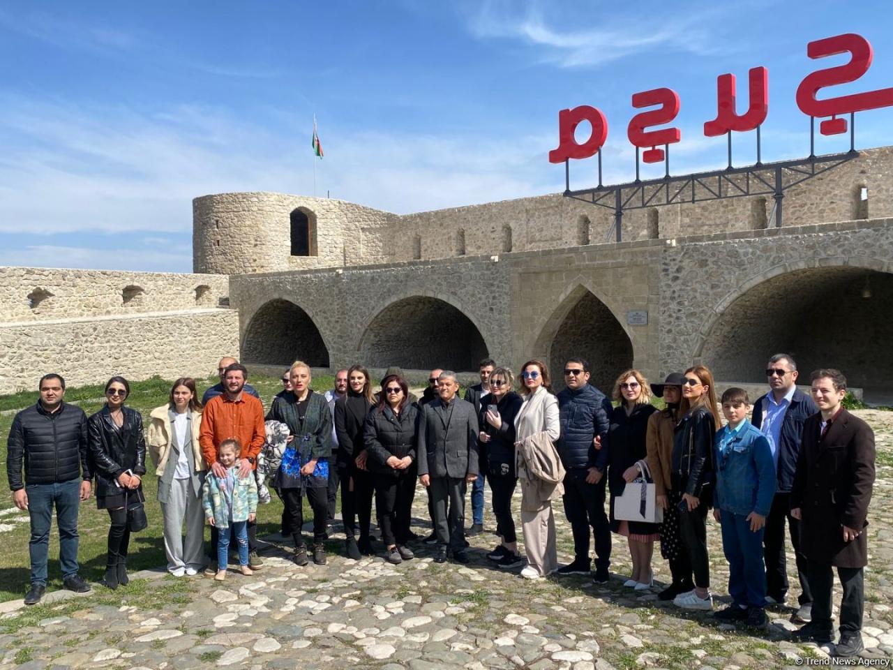 Georgian cultural figures visit Shusha